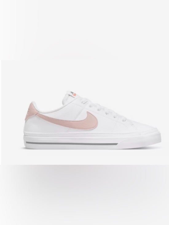 Nike Shoes - Nike Women’s 8.5 Court Legacy Next Nature White & Rose Pink Casual Sneaker Shoes